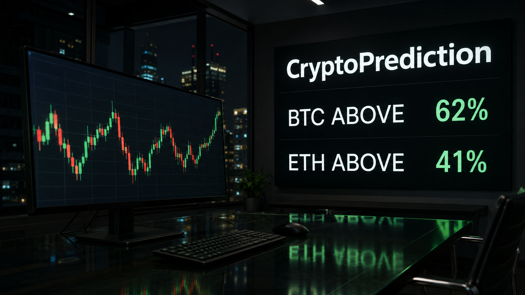 A close view of the CryptoPrediction research desk