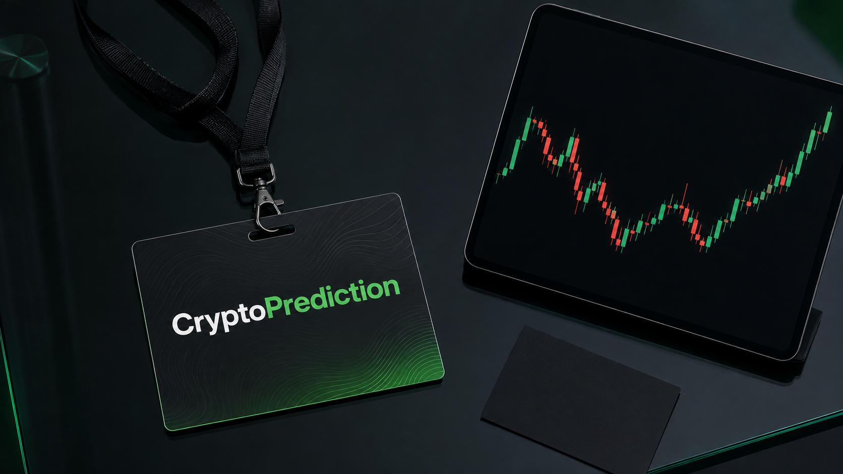 CryptoPrediction market signals on a dark screen